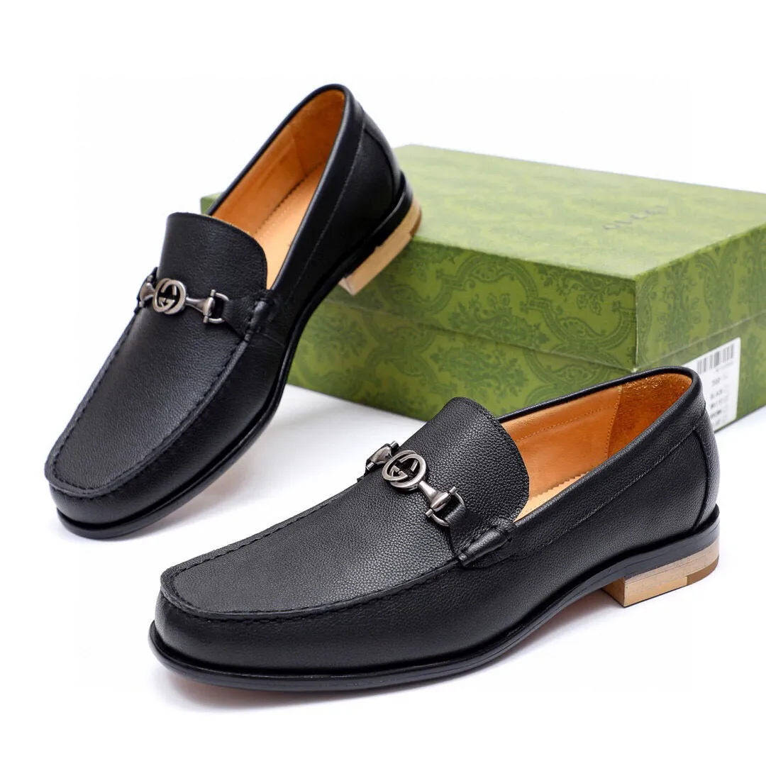 Men's shoes 💰500 💐Gucci GUCCI official website men's business formal leather shoes updated 💥Hong Kong counters synchronized new styles 💥completely one-to-one replica shipments 👍Except for zero difference in counter quality, they are all made of imported first-layer pebbled calfskin uppers with original hardware buckles ➕water-dyed cow 🐂 leather lining, original combination outsole, matching code 38-44 (45🉑️customized)